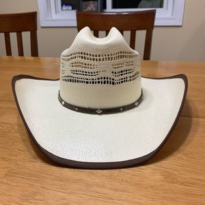Wrangler 2x Straw Cowboy Hat 